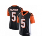 Men's Nike Cincinnati Bengals #5 AJ McCarron Vapor Untouchable Limited Black Team Color NFL Jersey