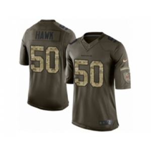 Men's Nike Cincinnati Bengals #50 A.J. Hawk Limited Green Salute to Service NFL Jersey