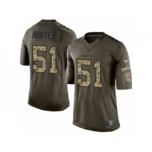 Men's Nike Cincinnati Bengals #51 Kevin Minter Limited Green Salute to Service NFL Jersey