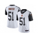 Men's Nike Cincinnati Bengals #51 Kevin Minter Limited White Rush NFL Jersey