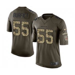 Men's Nike Cincinnati Bengals #55 Vontaze Burfict Limited Green Salute to Service NFL Jersey