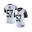 Men's Nike Cincinnati Bengals #57 Vincent Rey Limited White Rush NFL Jersey