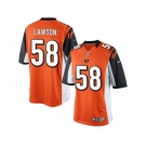 Men's Nike Cincinnati Bengals #58 Carl Lawson Limited Orange Alternate NFL Jersey