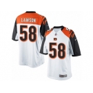 Men's Nike Cincinnati Bengals #58 Carl Lawson Limited White NFL Jersey