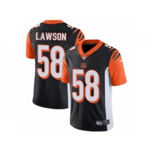 Men's Nike Cincinnati Bengals #58 Carl Lawson Vapor Untouchable Limited Black Team Color NFL Jersey