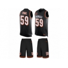 Men's Nike Cincinnati Bengals #59 Nick Vigil Limited Black Tank Top Suit NFL Jersey