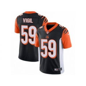 Men's Nike Cincinnati Bengals #59 Nick Vigil Vapor Untouchable Limited Black Team Color NFL Jersey