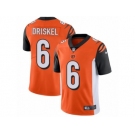 Men's Nike Cincinnati Bengals #6 Jeff Driskel Vapor Untouchable Limited Orange Alternate NFL Jersey