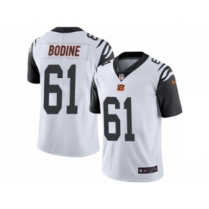 Men's Nike Cincinnati Bengals #61 Russell Bodine Limited White Rush NFL Jersey