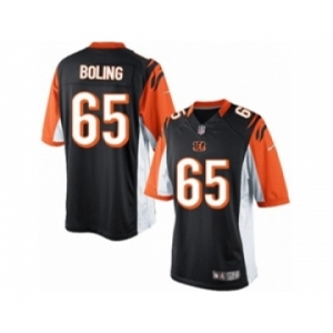 Men's Nike Cincinnati Bengals #65 Clint Boling Limited Black Team Color NFL Jersey