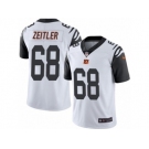 Men's Nike Cincinnati Bengals #68 Kevin Zeitler Limited White Rush NFL Jersey