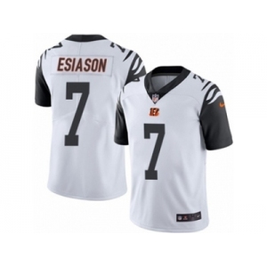 Men's Nike Cincinnati Bengals #7 Boomer Esiason Limited White Rush NFL Jersey