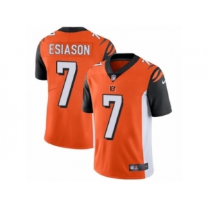 Men's Nike Cincinnati Bengals #7 Boomer Esiason Vapor Untouchable Limited Orange Alternate NFL Jersey