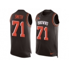 Men's Nike Cincinnati Bengals #71 Andre Smith Limited Black Player Name & Number Tank Top NFL Jersey