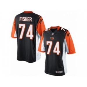 Men's Nike Cincinnati Bengals #74 Jake Fisher Limited Black Team Color NFL Jersey