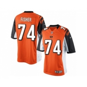 Men's Nike Cincinnati Bengals #74 Jake Fisher Limited Orange Alternate NFL Jersey