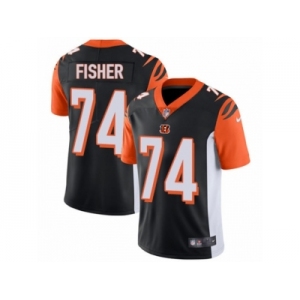 Men's Nike Cincinnati Bengals #74 Jake Fisher Vapor Untouchable Limited Black Team Color NFL Jersey