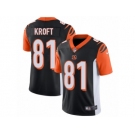 Men's Nike Cincinnati Bengals #81 Tyler Kroft Vapor Untouchable Limited Black Team Color NFL Jersey