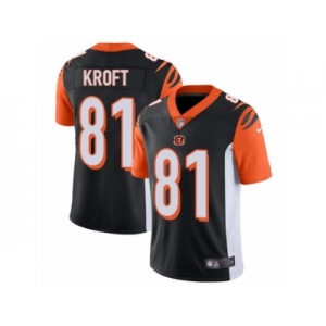 Men's Nike Cincinnati Bengals #81 Tyler Kroft Vapor Untouchable Limited Black Team Color NFL Jersey