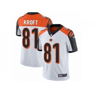 Men's Nike Cincinnati Bengals #81 Tyler Kroft Vapor Untouchable Limited White NFL Jersey