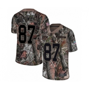 Men's Nike Cincinnati Bengals #87 C.J. Uzomah Limited Camo Rush Realtree NFL Jersey