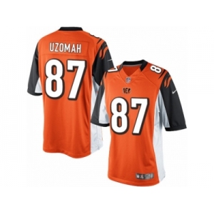 Men's Nike Cincinnati Bengals #87 C.J. Uzomah Limited Orange Alternate NFL Jersey