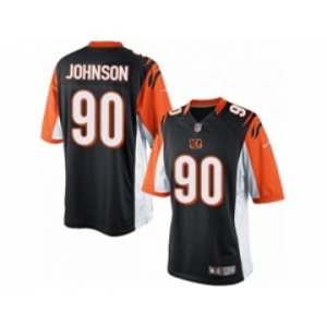 Men's Nike Cincinnati Bengals #90 Michael Johnson Limited Black Team Color NFL Jersey