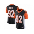 Men's Nike Cincinnati Bengals #92 Pat Sims Vapor Untouchable Limited Black Team Color NFL Jersey