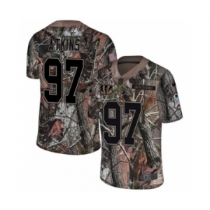 Men's Nike Cincinnati Bengals #97 Geno Atkins Limited Camo Rush Realtree NFL Jersey