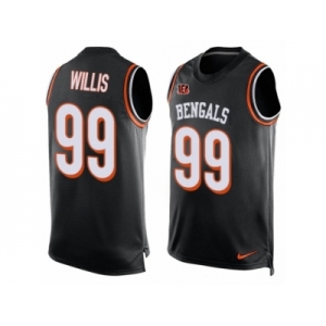 Men's Nike Cincinnati Bengals #99 Jordan Willis Limited Black Player Name & Number Tank Top NFL Jersey