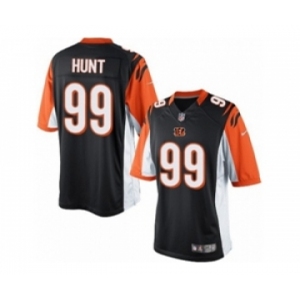 Men's Nike Cincinnati Bengals #99 Margus Hunt Limited Black Team Color NFL Jersey