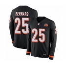 Nike Cincinnati Bengals #25 Giovani Bernard Limited Black Therma Long Sleeve NFL Jersey