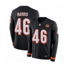 Nike Cincinnati Bengals #46 Clark Harris Limited Black Therma Long Sleeve NFL Jersey