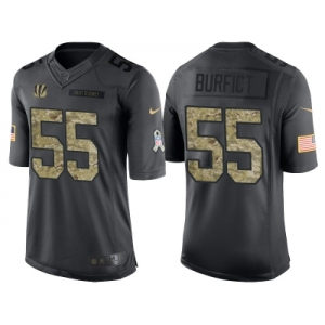 Nike Cincinnati Bengals #55 Vontaze Burfict Men's Stitched Black NFL Salute to Service Limited Jerseys