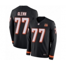 Nike Cincinnati Bengals #77 Cordy Glenn Limited Black Therma Long Sleeve NFL Jersey