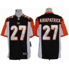 nike nfl jerseys cincinnati bengals #27 kirkpatrick black[nike limited]