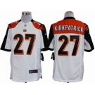 nike nfl jerseys cincinnati bengals #27 kirkpatrick white[nike limited]