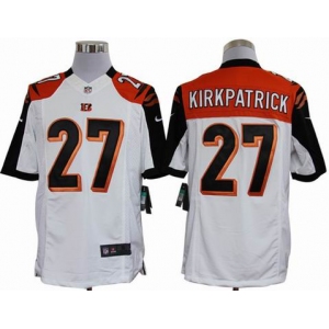 nike nfl jerseys cincinnati bengals #27 kirkpatrick white[nike limited]