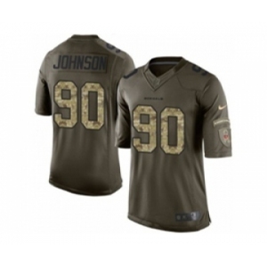 nike nfl jerseys cincinnati bengals #90 michael johnson army green[nike Limited Salute To Service]
