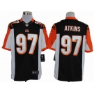 nike nfl jerseys cincinnati bengals #97 atkins black[nike limited]