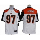 nike nfl jerseys cincinnati bengals #97 atkins white[nike limited]