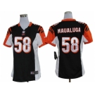 Nike women nfl jerseys Cincinnati Bengals #58 Rey Maualuga Black [nike]