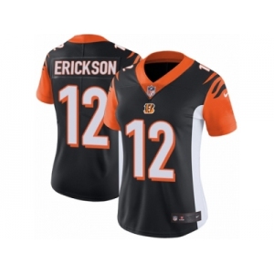 Women Nike Cincinnati Bengals #12 Alex Erickson Black Team Color Vapor Untouchable Limited Player NFL Jersey