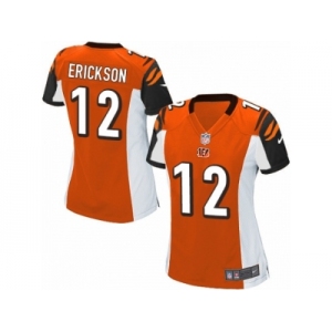 Women Nike Cincinnati Bengals #12 Alex Erickson Game Orange Alternate NFL Jersey