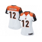 Women Nike Cincinnati Bengals #12 Alex Erickson Game White NFL Jersey