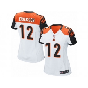 Women Nike Cincinnati Bengals #12 Alex Erickson Game White NFL Jersey