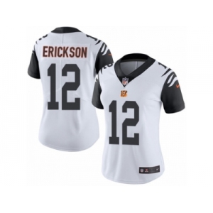 Women Nike Cincinnati Bengals #12 Alex Erickson Limited White Rush Vapor Untouchable NFL Jersey