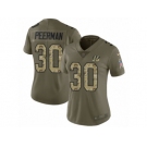 Women Nike Cincinnati Bengals #30 Cedric Peerman Limited Olive Camo 2017 Salute to Service NFL Jersey