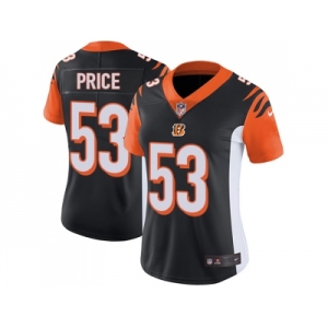 Women Nike Cincinnati Bengals #53 Billy Price Black Team Color Stitched NFL Vapor Untouchable Limited Jersey