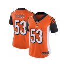 Women Nike Cincinnati Bengals #53 Billy Price Orange Alternate Stitched NFL Vapor Untouchable Limited Jersey